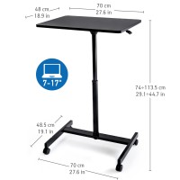 Tatkraft Focus Airlift Sit-Stand mobiilne ergonoomiline arvutilaud