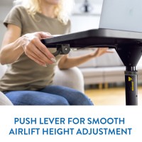 Tatkraft Focus Airlift Sit-Stand mobiilne ergonoomiline arvutilaud