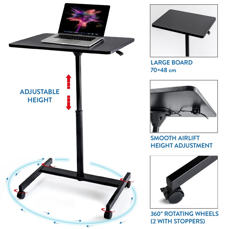 Tatkraft Focus Airlift Sit-Stand мобильный эргономичный компьютерны...