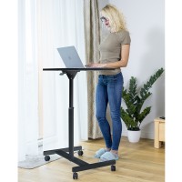 Tatkraft Focus Airlift Sit-Stand mobiilne ergonoomiline arvutilaud