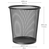 art moon MESH 2 prügikasti komplekt, 12 l, L26.5xH29.5xD26.5 cm, ma...