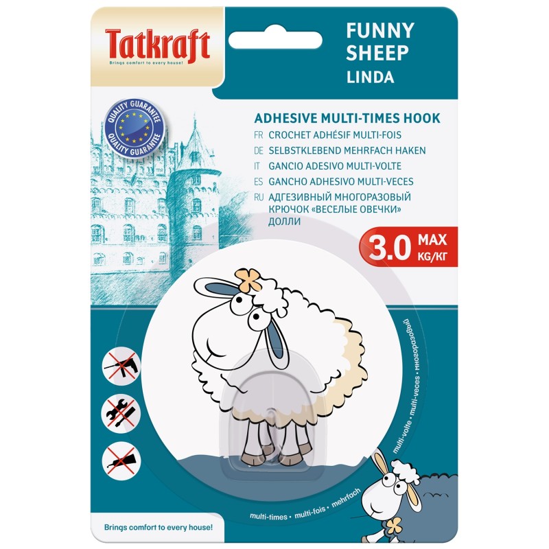 Tatkraft FUNNY SHEEP LINDA адгезивный крючок