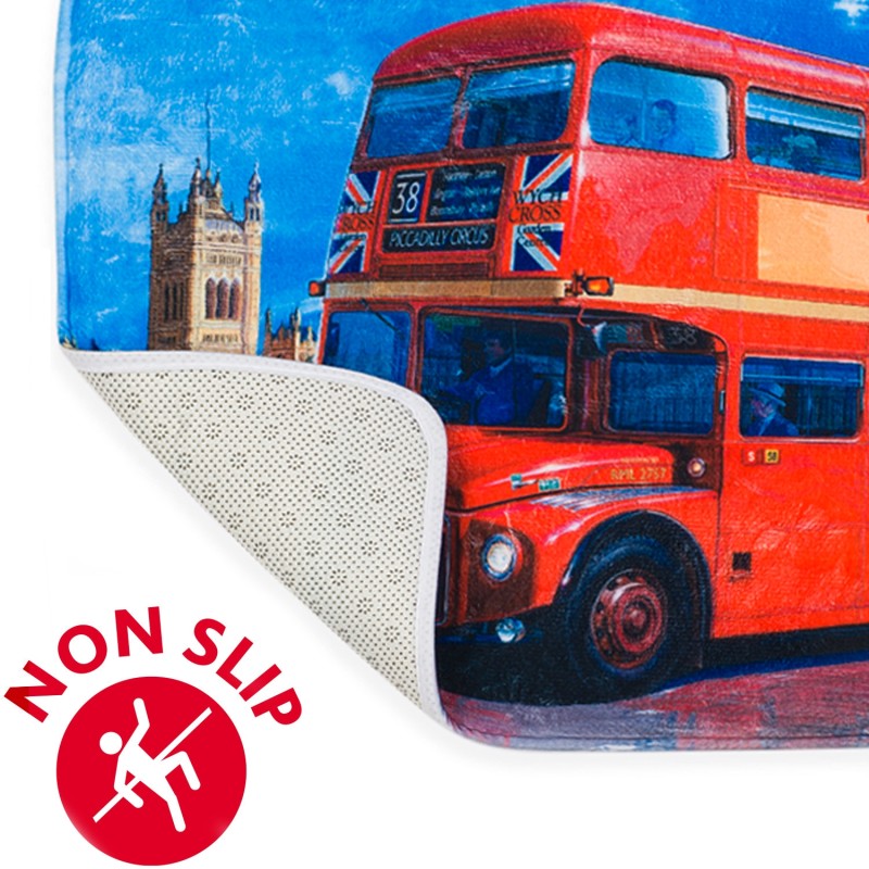 Tatkraft LONDON BUS Коврик для ванной комнаты ULTRA SOFT