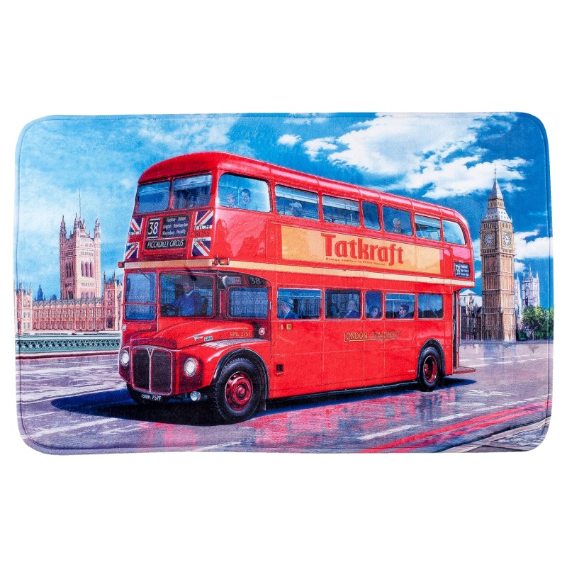 Tatkraft LONDON BUS Коврик для ванной комнаты ULTRA SOFT