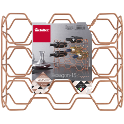 HEXAGON COPPER Veinipudelihoidja (15-le)