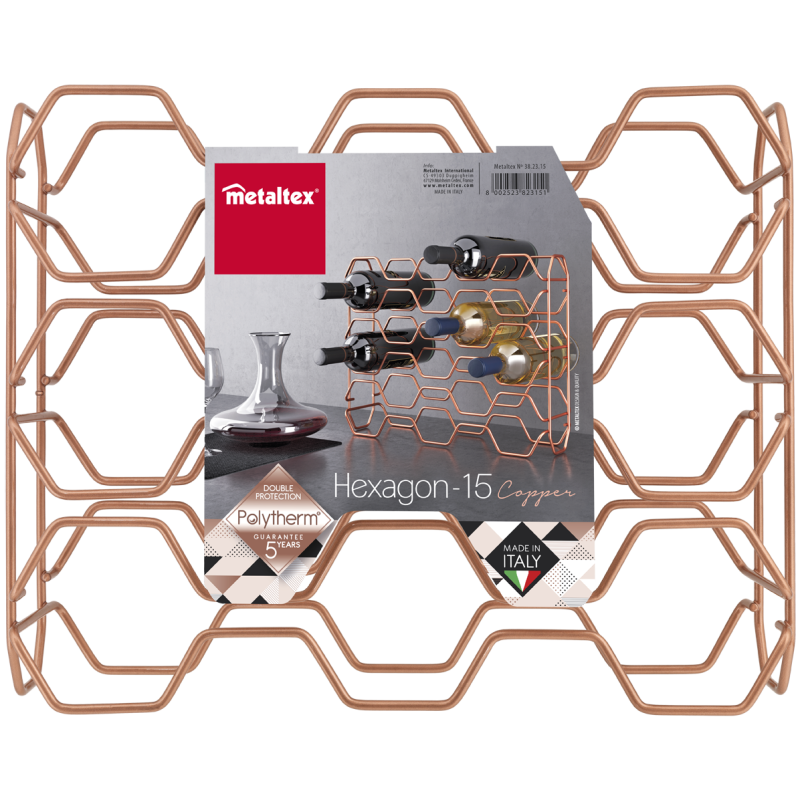 HEXAGON COPPER держатель для бутылок (15шт)