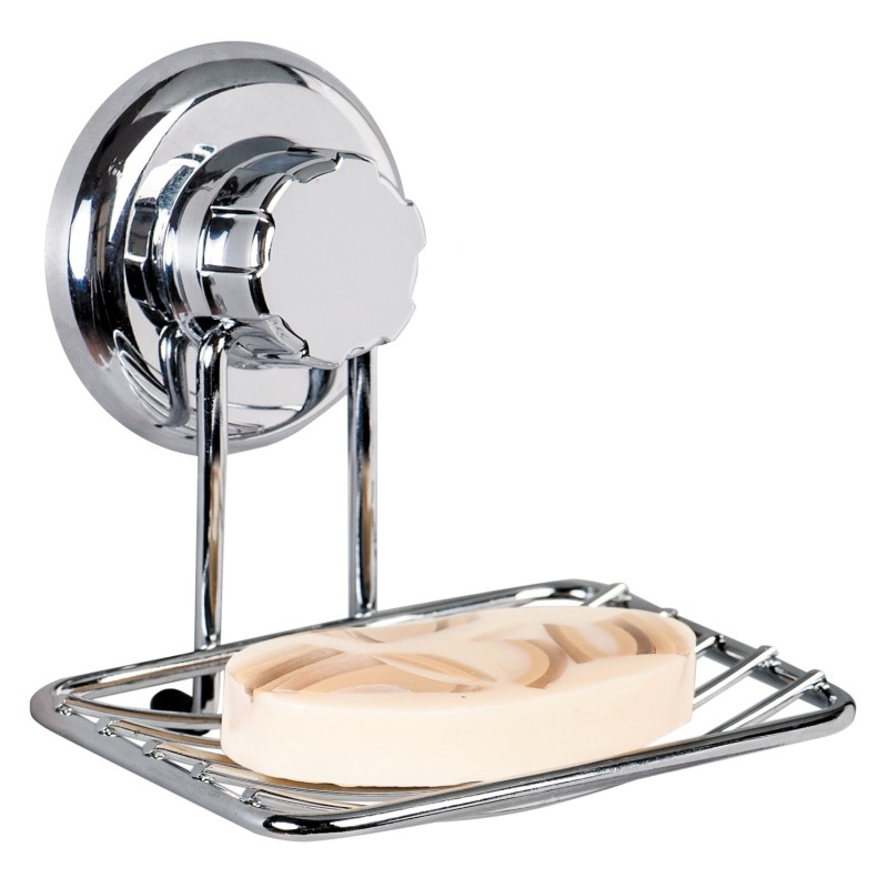 Tatkraft Megalock Soap Dish Holder Wall Mounted Suction Cup Chrome